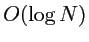 $O(\log{N})$